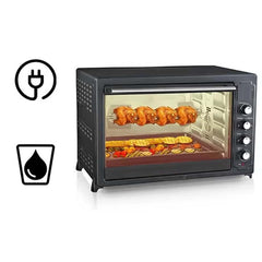 55L Electric Countertop Oven OE-1419 w/ Rotisserie & Convection - Auto Shut-Off, Stainless Steel Heating for Baking/Toasting/Broiling
