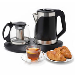 OE-4010 2.0L Electric Kettle & Tray Set. Fast-boiling water kettle with serving tray for elegant home tea service.