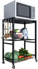 Adjustable 4-Layer Kitchen and Bedroom Storage Rack – Mobile and Versatile Floor Standing Solution